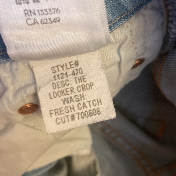 Mother The Looker Crop Fresh Catch Sz 26 - Picture 7 of 8